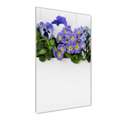 Staand foto plexiglas Paarse bloemen