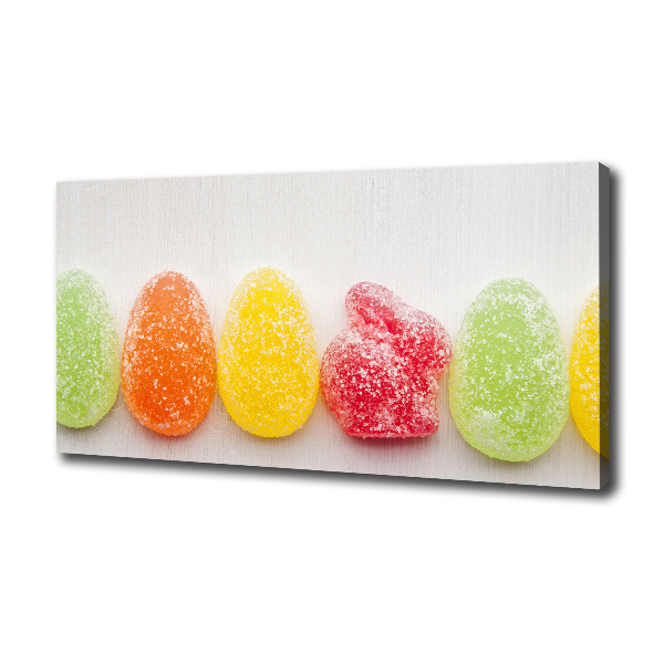 Foto canvas Kleurrijke jellybeans