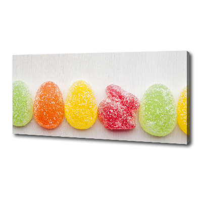 Foto canvas Kleurrijke jellybeans