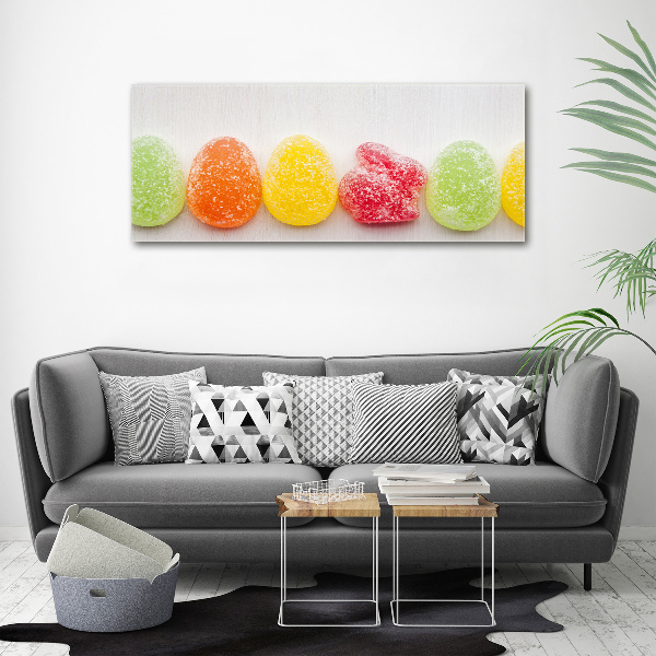 Foto canvas Kleurrijke jellybeans