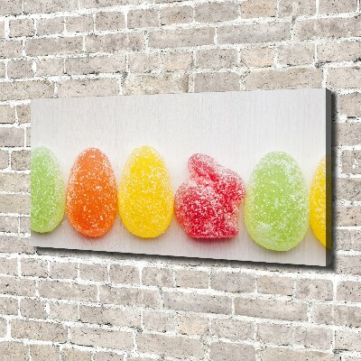 Foto canvas Kleurrijke jellybeans