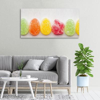 Foto canvas Kleurrijke jellybeans