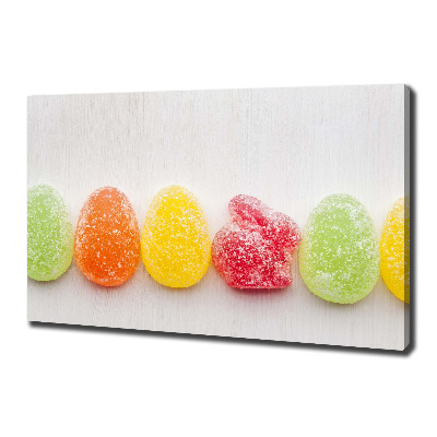 Foto canvas Kleurrijke jellybeans
