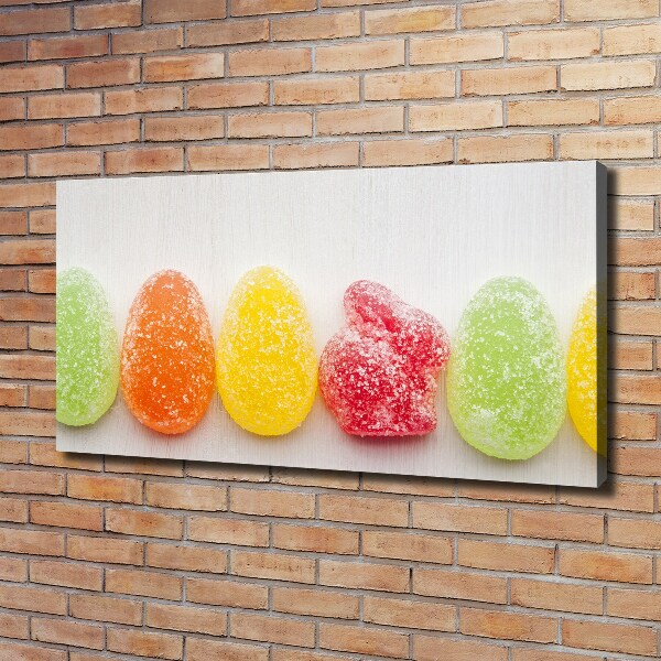Foto canvas Kleurrijke jellybeans