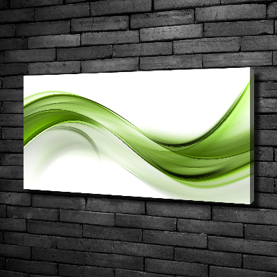 Foto op canvas Groene golf