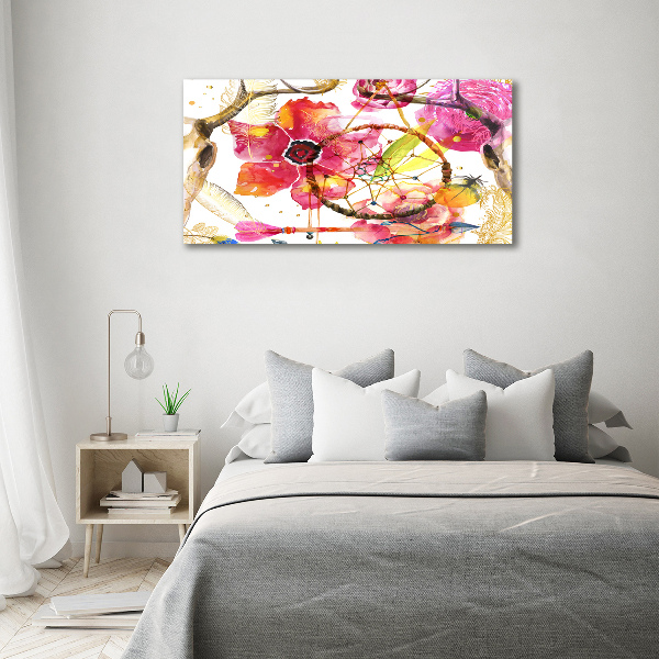 Foto op canvas Bloemenpatroon