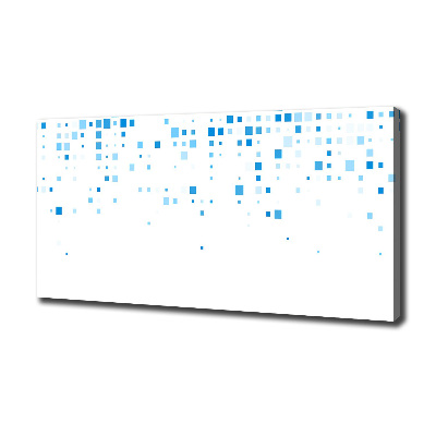 Canvas schilderij Blauwe vierkanten