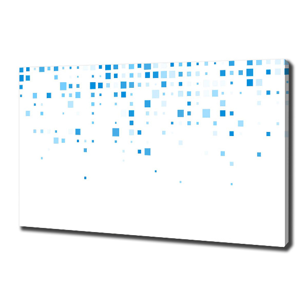 Canvas schilderij Blauwe vierkanten