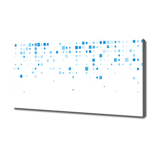 Canvas schilderij Blauwe vierkanten