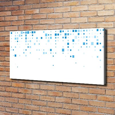 Canvas schilderij Blauwe vierkanten