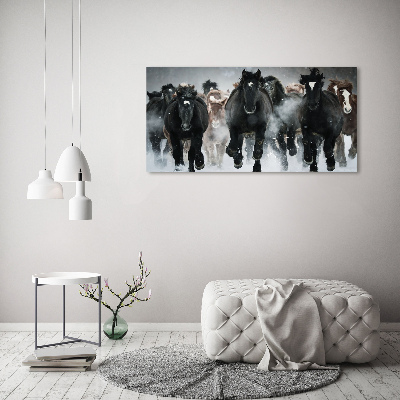 Schilderij op canvas Paarden in galop