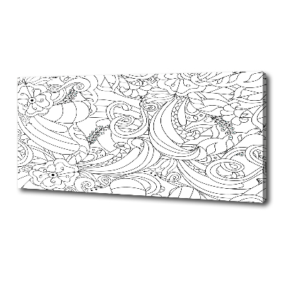 Canvas foto Ornamenten