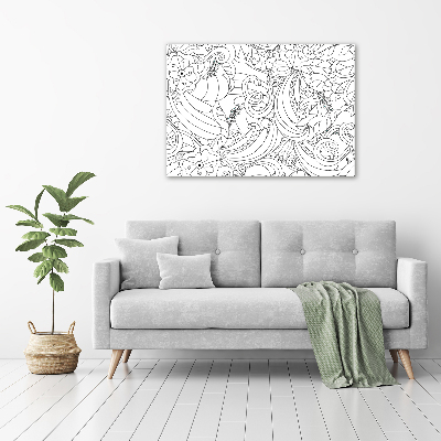 Canvas foto Ornamenten