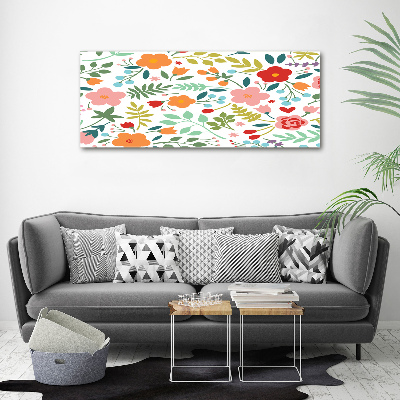 Schilderij op canvas Illustratie van bloemen