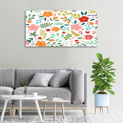 Schilderij op canvas Illustratie van bloemen