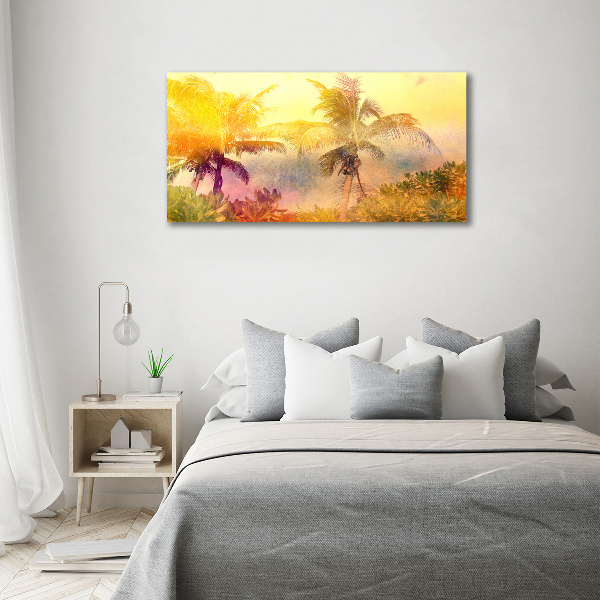 Foto canvas Kleurrijke palmbomen