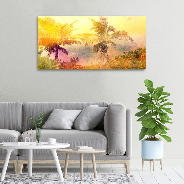 Foto canvas Kleurrijke palmbomen
