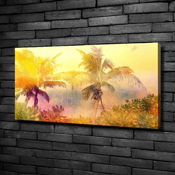 Foto canvas Kleurrijke palmbomen