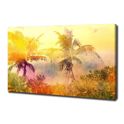 Foto canvas Kleurrijke palmbomen