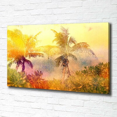 Foto canvas Kleurrijke palmbomen