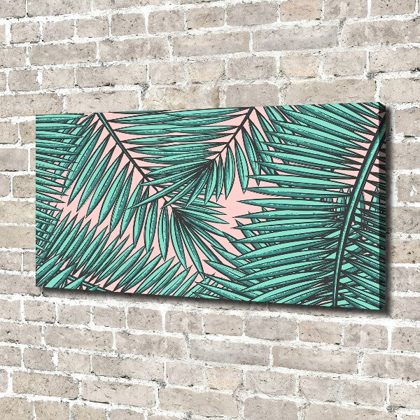 Canvas foto Palmbladeren