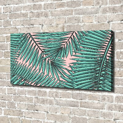Canvas foto Palmbladeren