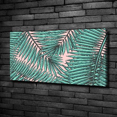 Canvas foto Palmbladeren