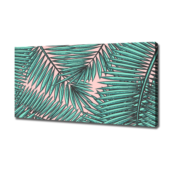 Canvas foto Palmbladeren
