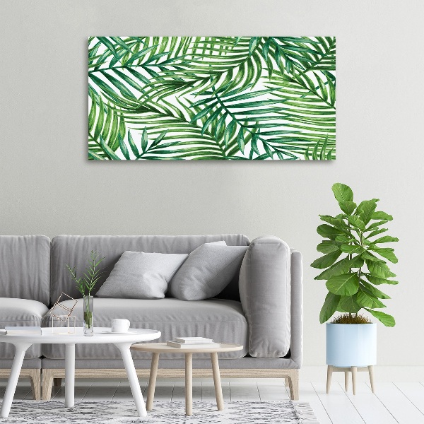 Schilderij op canvas Palmbladeren