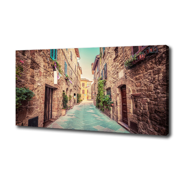 Canvas foto Italiaanse straten