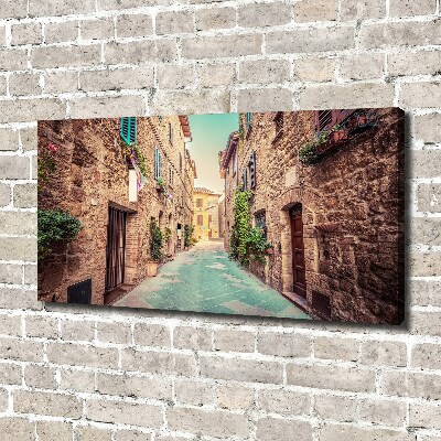 Canvas foto Italiaanse straten