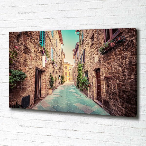 Canvas foto Italiaanse straten