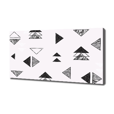 Foto canvas Achtergrond met driehoeken
