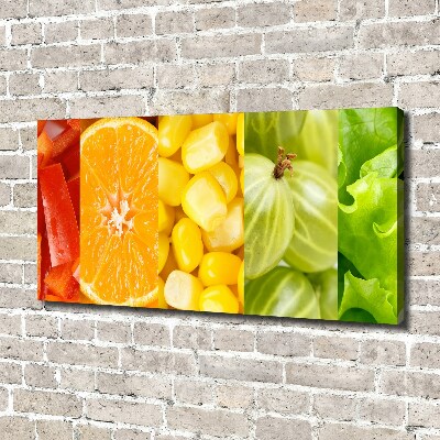 Schilderij op canvas Fruit en groenten