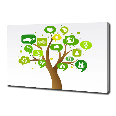 Canvas foto Ecologische boom