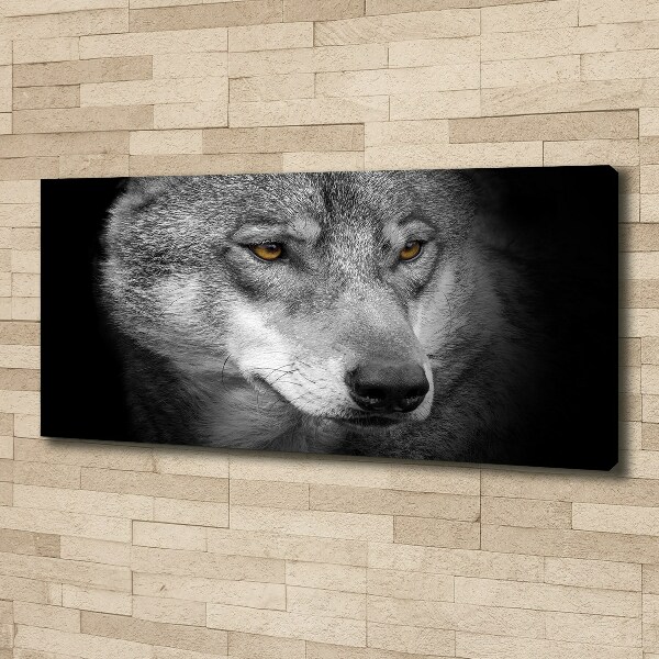 Schilderij op canvas Wolf