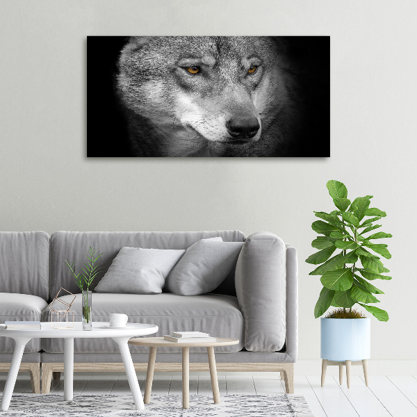Schilderij op canvas Wolf