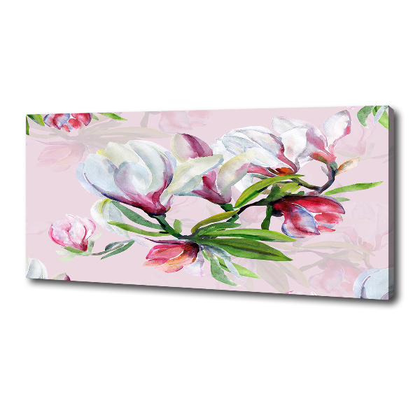 Canvas schilderij Magnolia bloemen