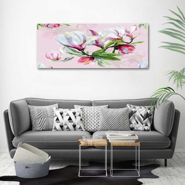 Canvas schilderij Magnolia bloemen