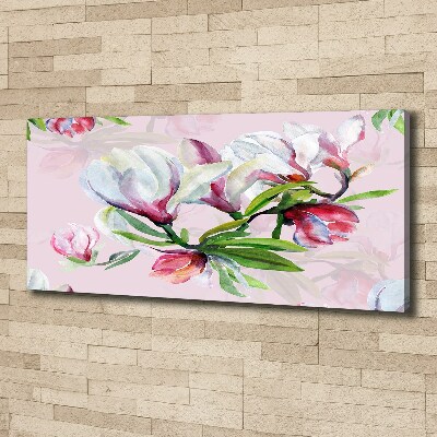 Canvas schilderij Magnolia bloemen