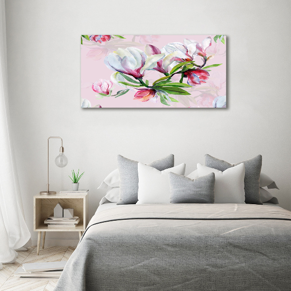 Canvas schilderij Magnolia bloemen