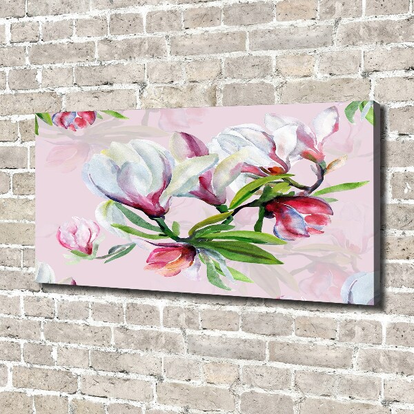 Canvas schilderij Magnolia bloemen