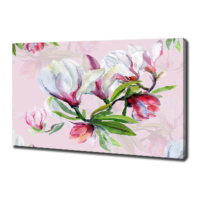 Canvas schilderij Magnolia bloemen
