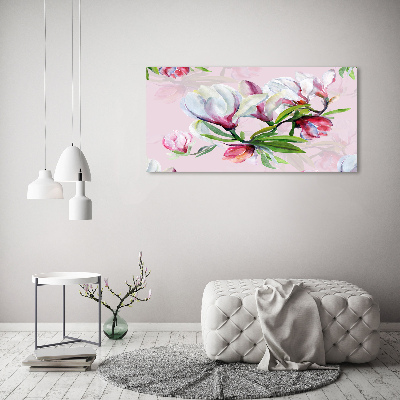 Canvas schilderij Magnolia bloemen