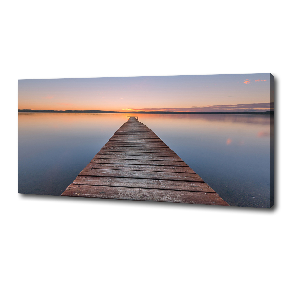 Canvas schilderij Houten steiger