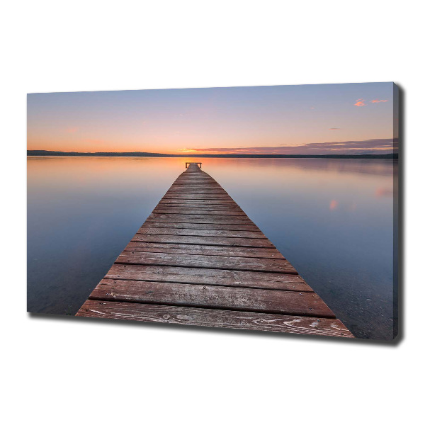 Canvas schilderij Houten steiger