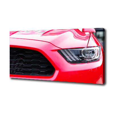 Canvas foto Rode Mustang
