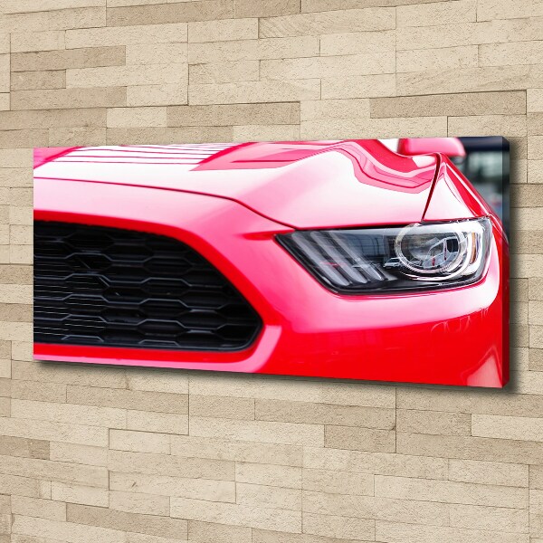 Canvas foto Rode Mustang
