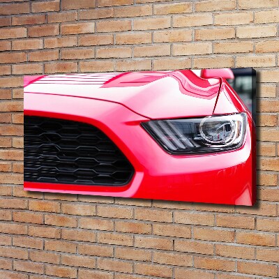 Canvas foto Rode Mustang