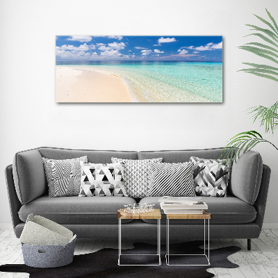 Canvas foto Strand op de Malediven